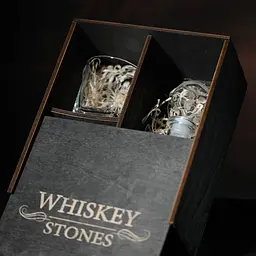 Подарунковий набір віскі Whiskey Stones №12 у дерев'яному пеналі - графін Pasabahce + склянки Baltic - мініатюра 6