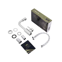 Змішувач для раковини Kroner KRP Edelstahl Klassisch - ESG012 CV023008 Хром матовий - мініатюра 9