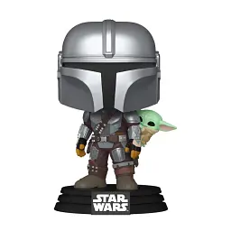 Фігурка Funko Pop серії Мандалорець - Мандалорець з Ґроґу на спині (90443) - мініатюра 2