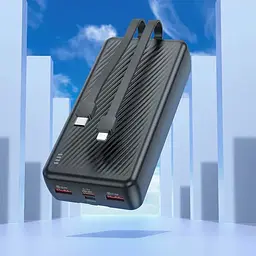Портативна батарея Power Bank Borofone BJ57A 20000mAh Graceful 22.5W+PD20W (Чорний) - мініатюра 4