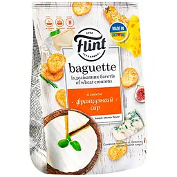 Сухарики Flint Baguette Пшеничні зі смаком французького сиру 100 г (873183)