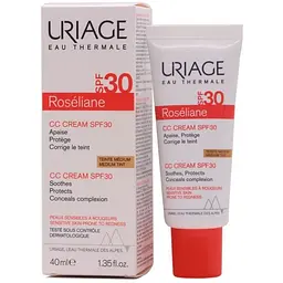 Коригувальний СС-крем Uriage Roséliane CC Cream SPF 30 Проти почервонінь відтінок Medium 40 мл - мініатюра 3