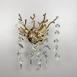 Бра Line F DIAMINA з кришталевим камінням W 33007/2 S GD - мініатюра 7