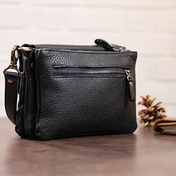 Чоловіча шкіряна сумка SHVIGEL 21,5х16х4-10 см sum0012771 - мініатюра 10