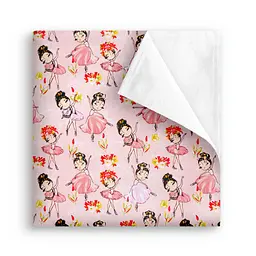 Пелюшка багаторазова Cosas непромокаюча Ballerinas 100x140 см, рожева - мініатюра 2