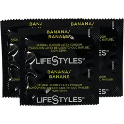 Презервативи LifeStyles Banana ароматизовані 3 шт. (ROZ6501053478) - мініатюра 2