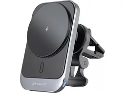 Автомобільний тримач для смартфона Proove Square Magnetic Pro 15W Metal Gray (WHSP15010004)
