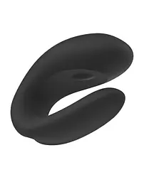 Вібратор для пар Satisfyer Double Joy 9 см чорний - мініатюра 5