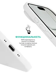 Силиконовый чехол с MagSafe для Apple iPhone 17 Air, ICON2 MagCase, белый, противоударный, панель с мягкой подкладкой, защита всего корпуса, поддержка беспроводной зарядки, совместим с защитными стеклами и пленками, ArmorStandart (ARM86668) - мініатюра 4