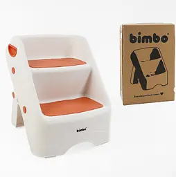 Підставка для ніг дитяча на дві сходинки BM-93758 Bimbo 32*30*37 см. розкладні оранжевийколір - мініатюра 4