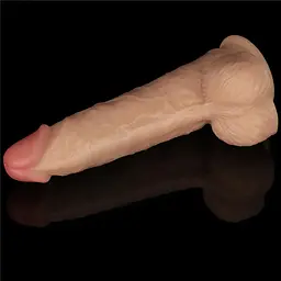 Вібратор Lovetoy Power Basics Cock 9'' 23 см (тілесний) - мініатюра 18