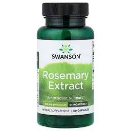 Стандартизований екстракт розмарину Rosemary Extract 500 mg, 60 капсул Swanson vit0004328