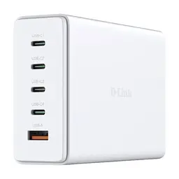 Зарядное устройство D-Link 4xUSB-C+1xUSB PD240W GaN white (DCF-241)