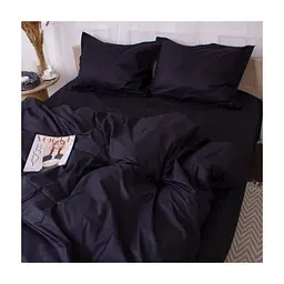 Постільна білизна MirSon Poplin Line 099 Black 110x140 (2200006277378) - мініатюра 5