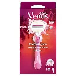 Бритва Gillette Venus Comfortglide Sugarberry Scented Miami з 1 змінним картриджем (8700216674195) - мініатюра 2