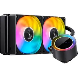 СВО Jonsbo TG-240 Black (Intel LGA1700/1200/115X/2011; AMD AM4/AM5/4PIN PWM) (TG-240 Black) - мініатюра 1