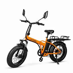 Електровелосипед EvoBike Storm V8S (1000W, 48V, 18Ah) Фетбайк + Вантажний Багажник Помаранчевий