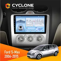 Штатна магнітола Ford S-Max 2006-2015 Cyclone C9-012 4x64, DSP, 4G Cyclone (НФ-00007832)