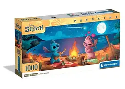 Пазл Clementoni Історія кохання Стіч та дама серця Disney (Disney Stitch&Angel Panorama Puzzle - 1000 pcs.), 1000 ел. (панорама) (37061)