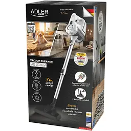 Пилосос Adler AD 7036w контейнерний 800 Вт 1.5 л білий - мініатюра 9