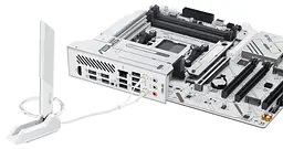 Материнська плата ASUS X870 MAX GAMING WIFI7 W White (X870 MAX GAMING WIFI7 W) (Socket AM5, AMD X870, ATX) - мініатюра 6