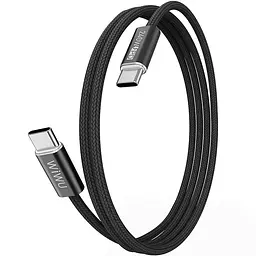 Дата кабель WIWU C101 Essen Type-C to Type-C 240W 1.5 м Black