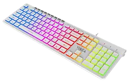 Клавіатура Vinga KB-460 RGB White