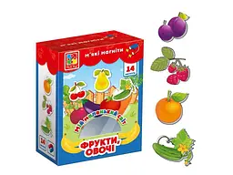 Набір магнітів VLADI TOYS "Мій маленький світ. Фрукти, Овочі" VT3106-11 - мініатюра 2