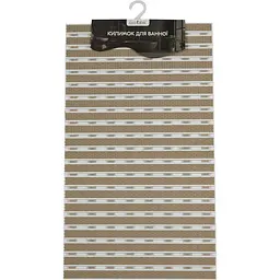 Килимок у ванну кімнату Eco Fabric смужка 69х40 см бежевий (6940-002) - мініатюра 3