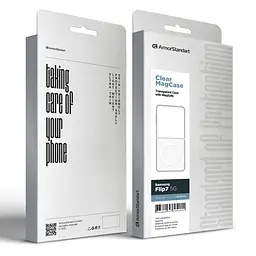 Чехол Samsung Galaxy Flip7 5G, Clear MagCase, прозрачный, противоударный, магнитный, панель-накладка с поддержкой MagSafe, поддержка беспроводной зарядки MagSafe, защита всего корпуса, TPU+PC, ArmorStandart (ARM88135) - мініатюра 8