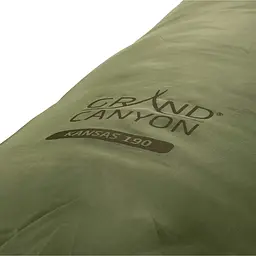 Спальний мішок Grand Canyon Kansas 190 0°C Capulet Olive Left (340019), Оливковый - мініатюра 9