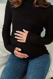 Гольф для вагітних та годуючих Dublin XL (48) Lullababe Чорний - мініатюра 4