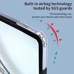 TPU+PC чохол Xundd c посиленими кутами для Apple iPad Mini 6 (8.3) (2021) (2024) Чорний - мініатюра 4