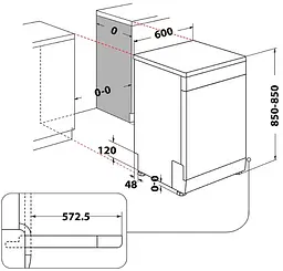 Посудомийна машина Whirlpool W2F HD624 (6978835) - мініатюра 4
