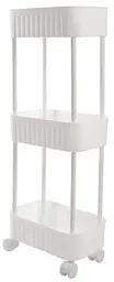 Етажерка 3-х ярусна 6020 Honeycomb WHITE 17х27х73 см VIOLET HOUSE meb0000380