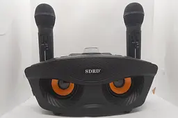 Портативна караоке система SDRD SD-306 з колонкою та двома мікрофонами - мініатюра 2