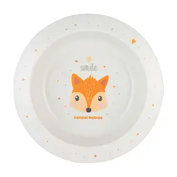 Тарілка дитяча Canpol babies Cute Animals мисочка пластикова помаранчева (4/412_ora)