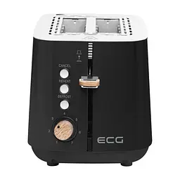 Тостер ECG ST 2768 Timber Black - мініатюра 3