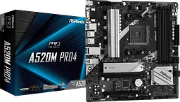 Материнська плата ASRock A520M Pro4 Socket AM4 (A520M Pro4)