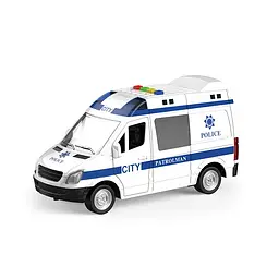 
Спецтехніка інерційна Поліцейський автомобіль світло звук гумові колеса відчиняються двері 141-2 - мініатюра 3