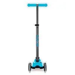 Самокат дитячий Micro Maxi Deluxe Glow LED Plus 3-колісний синій кришталь (MMD377) - мініатюра 4