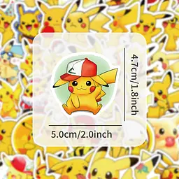 Стікерпак GeekLand Pokemon 60 штук - мініатюра 5