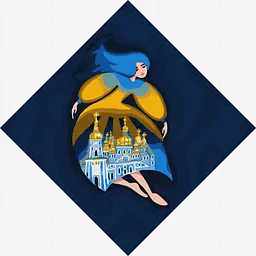 Картина за номерами "Берегиня Михайлівська" Ideyka KHO4915 30х30 см