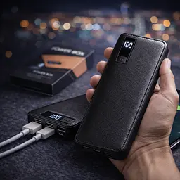 Павер банк Smart Tech 50000 mAh. Power Bank Чорний - мініатюра 3