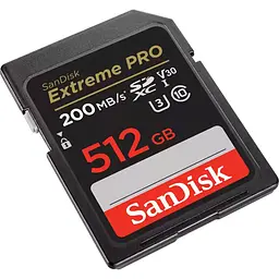 Карта пам'яті SanDisk 512GB SD class 10 UHS-I U3 V30 Extreme PRO (SDSDXXD-512G-GN4IN) [163461] - мініатюра 2