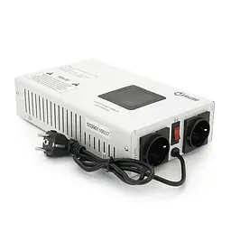 Стабілізатор напруги релейний настінного монтажу Europower SLIM-1000SBR LED, 1000VA 700W, 140-270Vac, SHUKO 2, Q1 - мініатюра 2