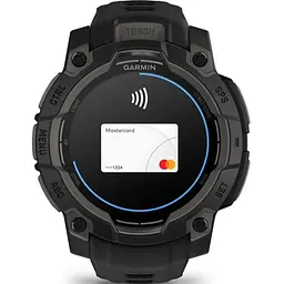 Смарт-годинник Garmin Instinct 3 45mm AMOLED Black with Black Band (010-02936-00) - мініатюра 6