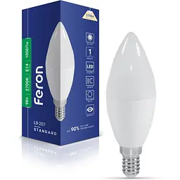 Світлодіодна лампа Feron LB-207 C37  230V 9W  E14 2700K (40180) - мініатюра 2