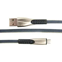 Дата кабель USB 2.0 AM to Micro 5P 0.25m gray Dengos (PLS-M-SHRT-PLSK-GREY) - миниатюра 2