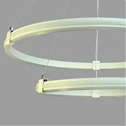Linisoln 9803-2, біла підвісна LED-люстра з двох кілець 60×40 см, 75 Вт, 3000-6000 К - мініатюра 5